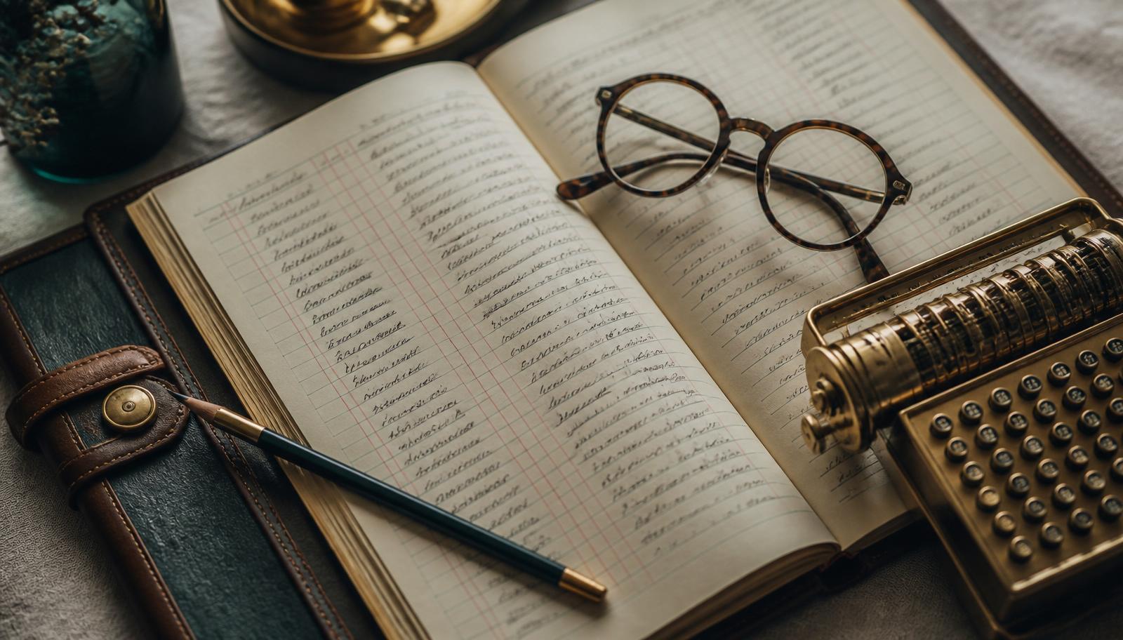 Neat bookkeeping ledgers with a laptop for Mauritius SME chart of accounts